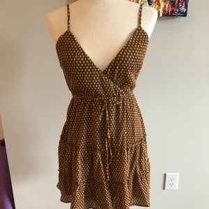 Forever21 chiffon ruffle dress (lined and never been worn)